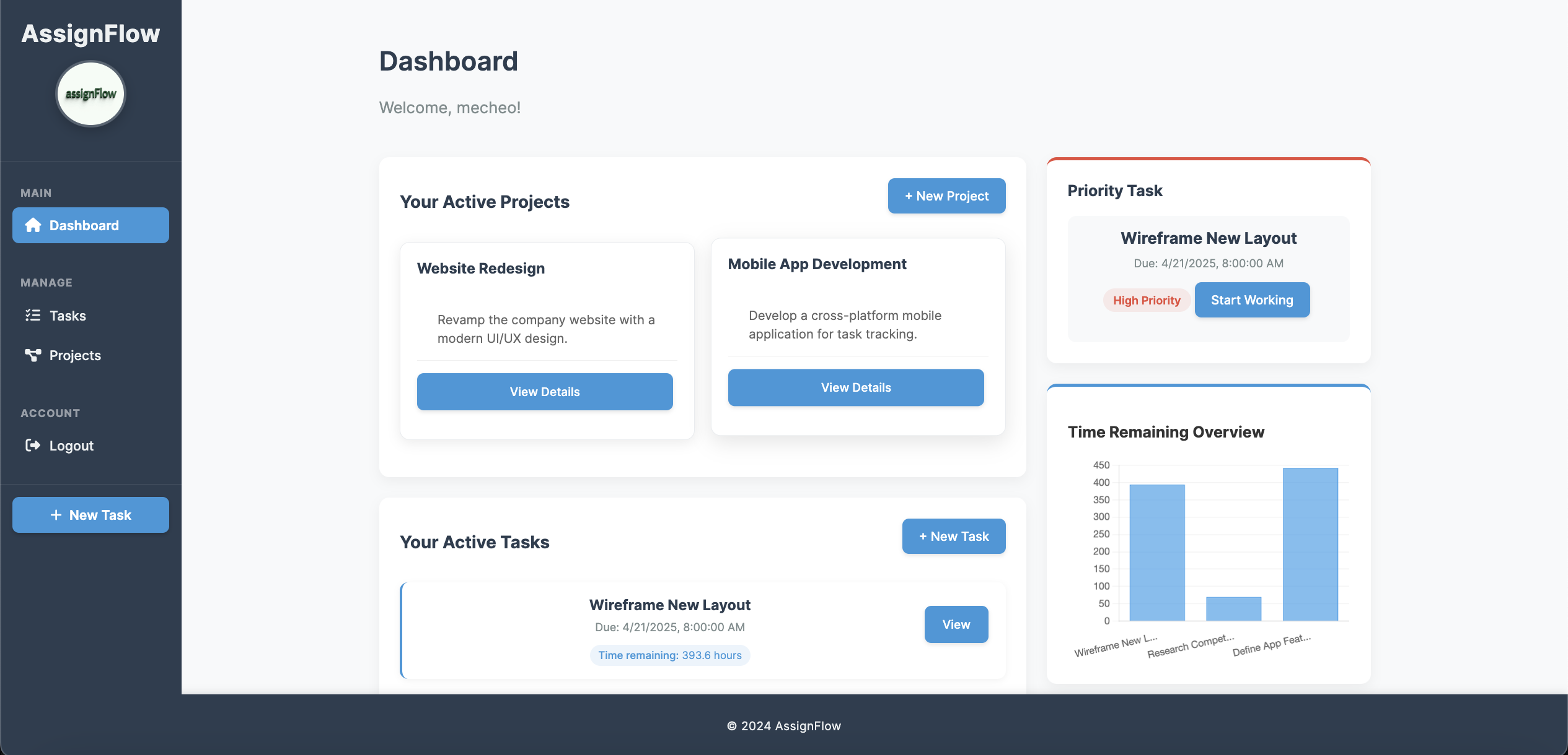 AssignFlow - Task Management System